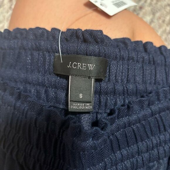 NWT J. Crew 100% Linen Side Tie Shorts Navy Blue- Size Small - Picture 13 of 13